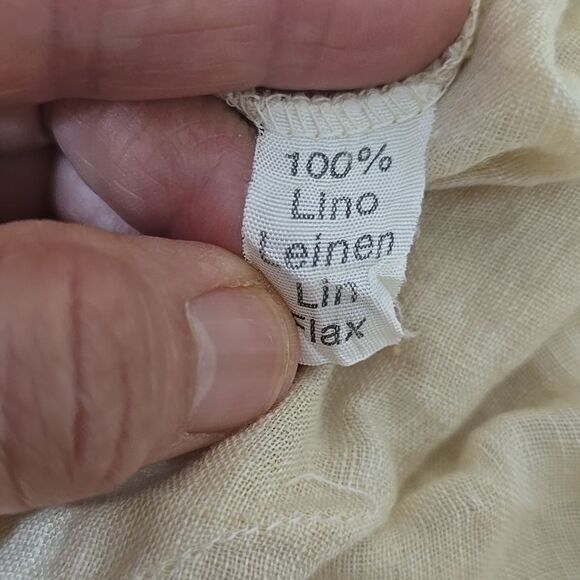 BULGARA Vintage LINEN 100% LINEN,  LAGENLOOK Women's Skirt  38, XS - Picture 8 of 9